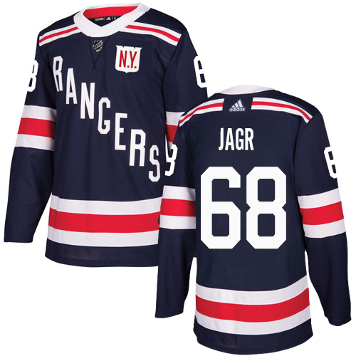 Adidas Rangers #68 Jaromir Jagr Navy Blue Authentic 2018 Winter Classic Stitched NHL Jersey